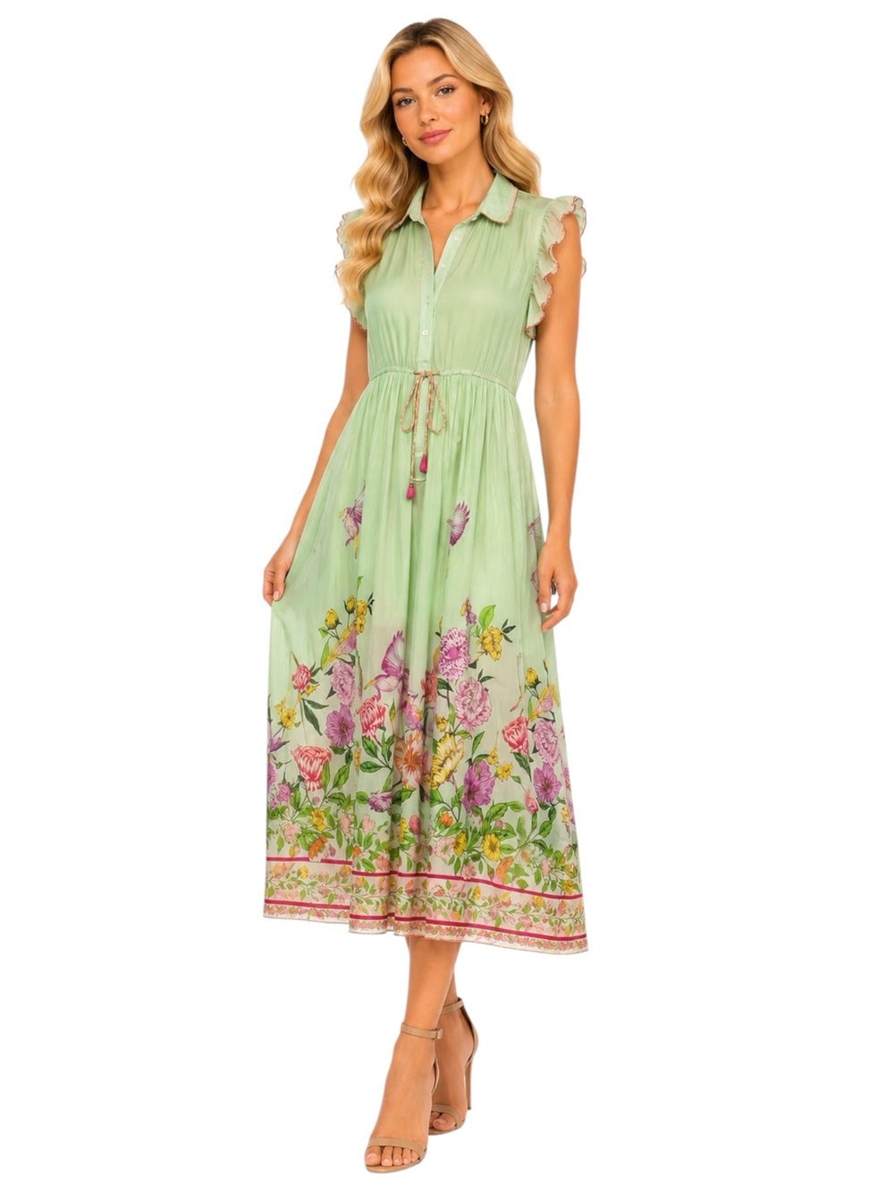 NWT TAJ By Sabrina Crippa Maxi Dress Size S - Picture 1 of 12
